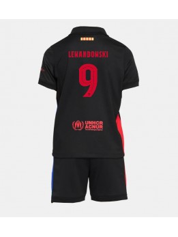 Barcelona Robert Lewandowski #9 Dječji Gostujuci Dres kompleti 2024-25 Kratak Rukavima (+ kratke hlače)